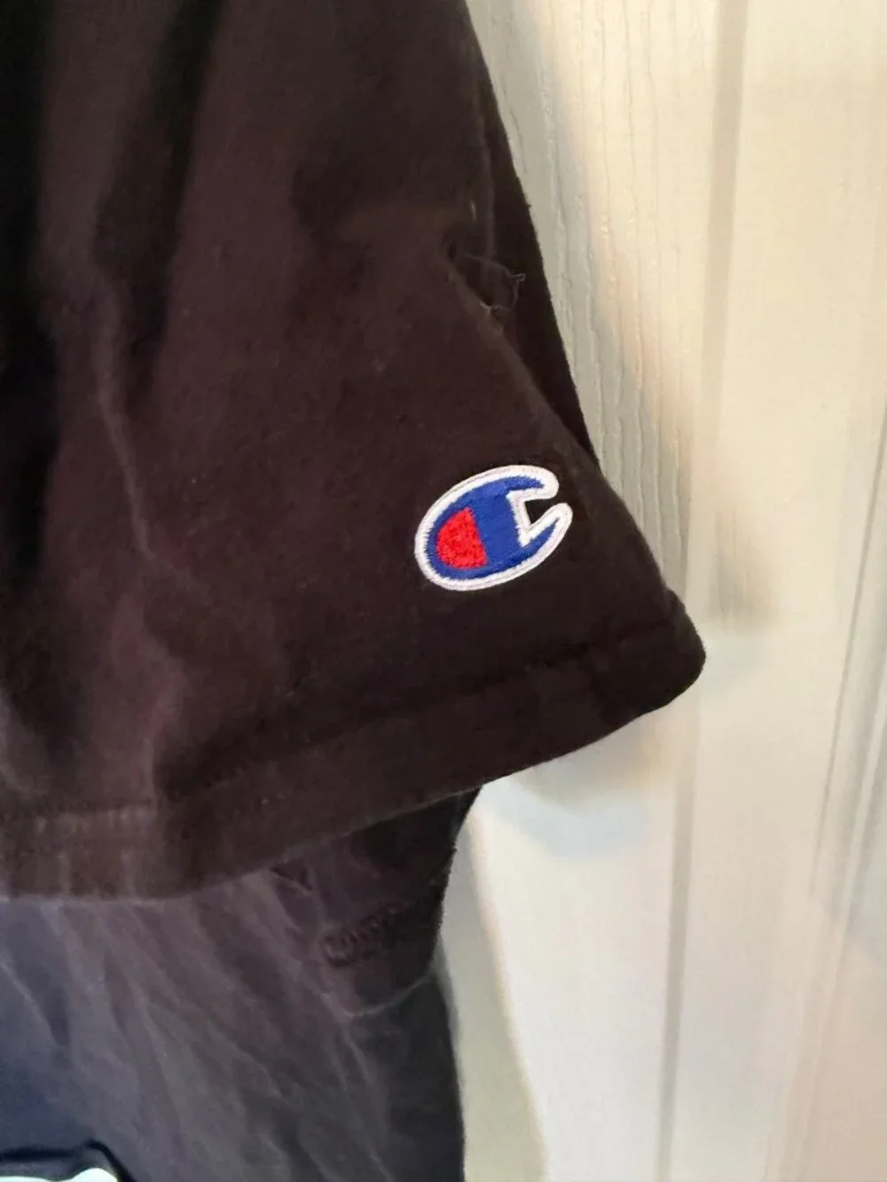 Champion USA Themed Champion Logo Black T-shirt Mens Unisex Large - Picture 5 of 6